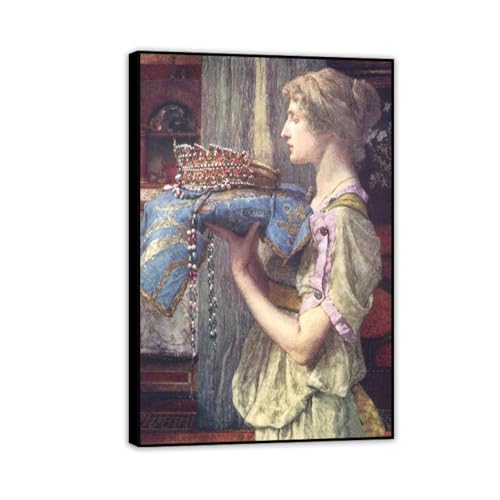 Tableaux sur Toile Couronne noire Lawrence Alma-Tadema finition encadrée
