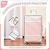 urecity-Vintage-Luggage-Sets-3-Piece-Retro-Trolley-Luggage-Bag-Travel-Luggage-with-Tsa-Lock-Spinner-Wheels-and-Beauty-Case-202428-Pink urecity Vintage Luggage Sets, 3 Piece Retro Trolley Luggage Bag, Travel Luggage with Tsa Lock, Spinner Wheels and Beauty Case 20"+24"+28" Pink