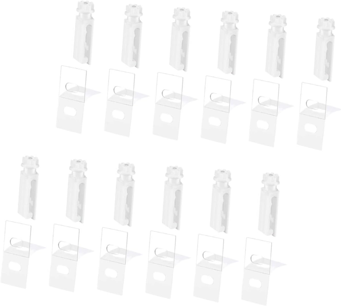 MAGICLULU 48sets Vertical Blind Replacement Tabs Easy Install Repair Parts for Window Blinds Compatible Vertical Vanes Convenient