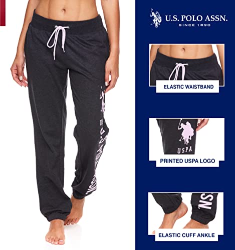 U.S. Polo Assn. Essentials Womens Sweatpants with Pockets, Comfy and Breathable French Terry Joggers for Women2