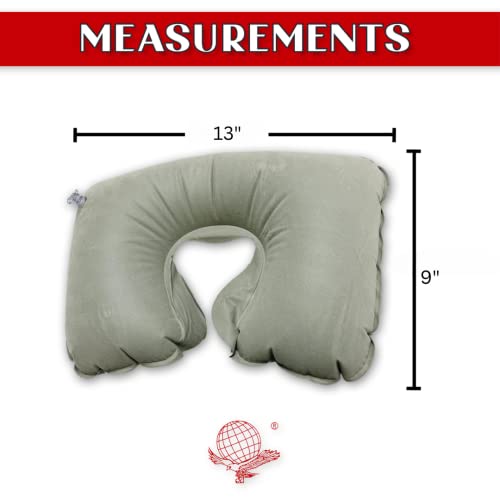 Almohada inflable ajustable para cuello y viaje miniatura 2
