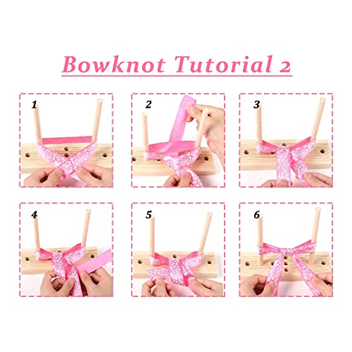 Andiker Bow Maker For Ribbon, Wooden Bow Making Tool For Creating Wreaths, Gift Bows, Hair Bows, Decorations, Corsages (Type 1) #TOP5