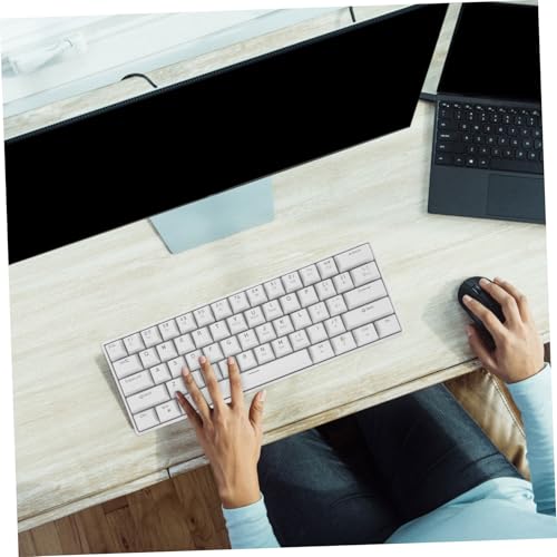 Teclado Mecánico Gaming Yardenfun Diseño USB Blanco miniatura 5