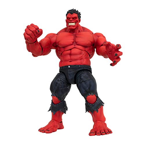 Diamond Select Toys Marvel Select Red Hulk 9-Inch Action Figure (Red) - Thumbnail 5