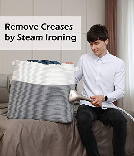 24"X16"X20" Mega Size Rectangular Extra Large Storage Basket, Cotton Rope Storage Baskets, Woven Laundry Hamper, Toy Storage Bin, For Toys Blanket In Living Room, Baby Nursery, Grey Rectangular Basket #TOP6