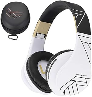 PowerLocus Bluetooth Over-Ear Headphones, Wireless Stereo Foldable Headphones Wireless and Wired Headsets