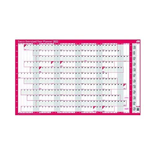 Sasco Oversized Year Planner 2022 2410154 + FINCHLEY PEN FREE