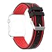 Produktbild Armbänder für iWatch Uhrenarmband 42mm, AISPORTS Apple Watch Armband 42mm Soft Silikon Smart Watch Ersatz Armband für 42mm iWatch Serie 3/2/1,Sport,Edition - Rot/Blau