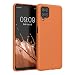 kwmobile Case for Samsung Galaxy A12 Case - Soft Cover - Shockproof TPU Material - Wireless Charging - Fruity Orange