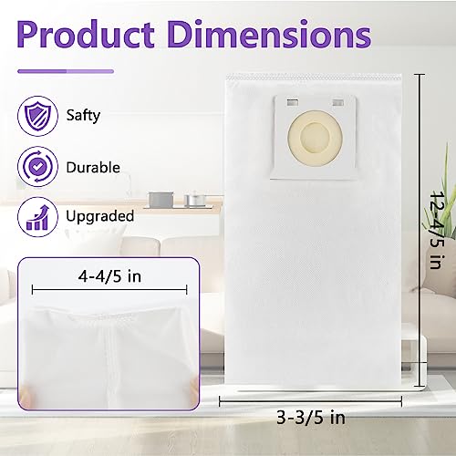 Replacement For Ken-More Vacuum Bags Compatible With Ken-More Intuition Bagged Bu4018, Bu4020, Bu4020, Bu4021, Bu4022, Bu4022U Upright Vacuum Cleaner, Replace Part Ib600 ( 6 * Ib600 Vacuum Bags + 1 * Cleaning Brush) #TOP4