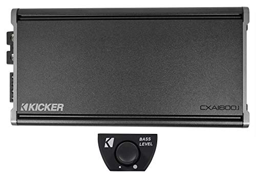 Kicker 46CXA18001 CXA1800.1 1800 Watt RMS Mono Car Audio Amplifier Amp+Bass Knob
