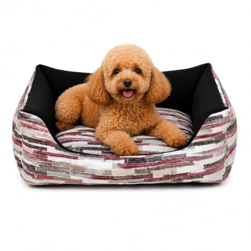 Chacon Cama Cuadrada Capri Burdeos - Negro (T2 55x50x24 cm)