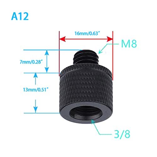 Image of 2X DSLR Camera Screws 3 /8 to M6 M8 M10 M12 Conversion Screw for Projector Tripod