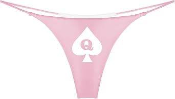 BBC Queen G-String Thong Sports Underwear, Queen of Spades Panties for Women