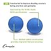 Champion Sports Colored Lacrosse Balls: Blue Official Size Sporting Goods Equipment for Professional, College & Grade School Games, Practices & Recreation - NCAA, NFHS and SEI Certified - 1 Pack