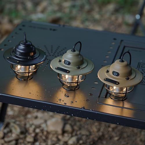 Lanterne de camping LED verte à intensité variable pour éclairer vos tentes