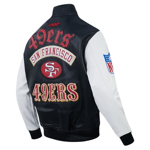Pro Standard Mens NFL San Francisco 49ers Best of Jacket Black/White M - Image 4