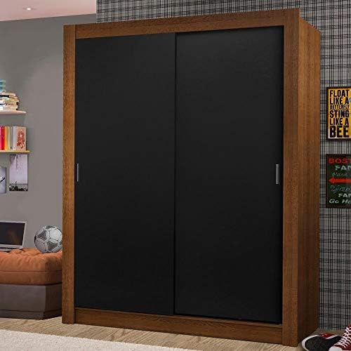 Guarda-Roupa Solteiro Madesa Dallas 2 Portas de Correr 2 Gavetas