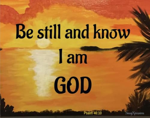 Imán decorativo 'Be Still and Know I Am God', 5.5 x 4.25 in miniatura 1