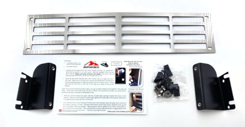 Mountains2Metal Plain Brushed Stainless Steel Grille Insert Compatible with 2015-2019 Chevy Silverado 2500 3500 HD M2M #400-10-3