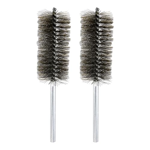 HARFINGTON 2pcs Wire Bore Brush 8 x 1-3/4" 5/16 Inch Shank Stainless Steel Bristles Cleaning Brush for Clean Car Part Tube Kitchen Garage by HARFINGTON - Used condition - US$8.99