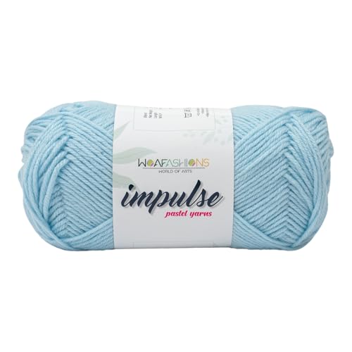 Image of WOAFashions Impulse Hand Knitting & Crochet Yarn (Sky Blue) (100gms - Pack of 1)