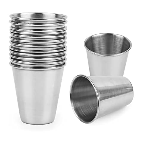 AUEAR 24 Pack Stainless Steel Shot Cups Cover