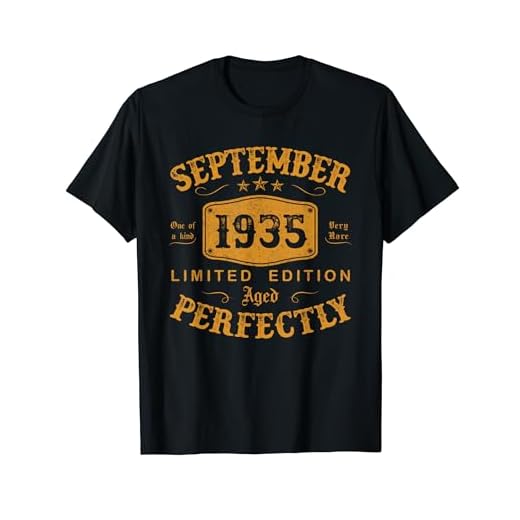 Septiembre 1935 89 Años Cumpleaños Hombre Vintage 1935 Camiseta