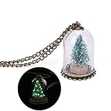 arbol navidad cristales swarovski Estilo: botella de cristal. Moda Plástico Mujeres/Hombres de Madera Luminosa Collar de Vidrio Botella de Árbol de Navidad Asiento