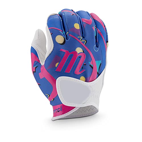 MARUCCI VERGE Fastpitch Batting Glove Adult, 90'S Print, Adult Medium