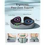 HUANUO Seat Cushion for Office Chair, Extra Large Memory Foam Cushion for Office Chair,Car & Wheelchair - Sciatica & Tailbone Pain Relief for Long Sitting, Ergonomic Design with Anti-Slip Bottom - Image 4