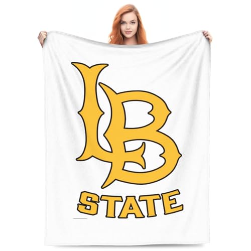 Long Beach State University Ultra-Soft Micro Fleece Blanket Soft Comfortable Flannel Blanket-60 X50