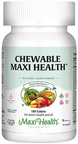 Maxi Health Chewable - Multivitamin For Men And Women - Enhanced Absorption And Bioavailability - Daily Mens Multivitamins And Womens Multi Vitamin & Mineral Supplement For Adults (180) #TOP17