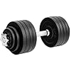 Yes4All Old School Adjustable Dumbbell Set with Weight Plates, Star Lock Collars/Connector, 40lbs to 200lbs Adjustable Weight Plates Set