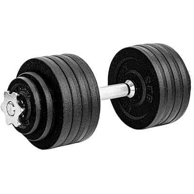 Yes4All Old School Adjustable Dumbbell Set with Weight Plates, Star Lock Collars/Connector, 40lbs to 200lbs Adjustable Weight Plates Set