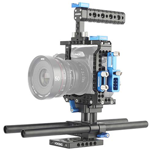 Voking VK-GH5B Aluminum Alloy Camera Video Filmmaking Cage Kit for Lumix GH5 GH5S Voking VK-GH5B Aluminum Alloy Camera Video Filmmaking Cage Kit for Lumix GH5 GH5S
