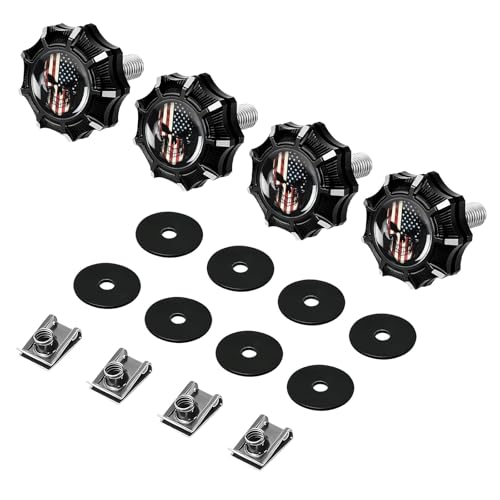 Cerraduras para Alforjas GUAIMI American Skeleton Negro miniatura 1