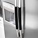 OUGAR8 Refrigerator Door Handle Covers,Keep Your Kitchen Appliance Clean from Smudges,Fingertips,Drips&Food Stains,Perfect for Dishwashers(12" L3.75 W, Black)