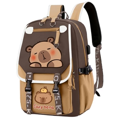Sac à dos Capybara imperméable pour fournitures scolaires des enfants