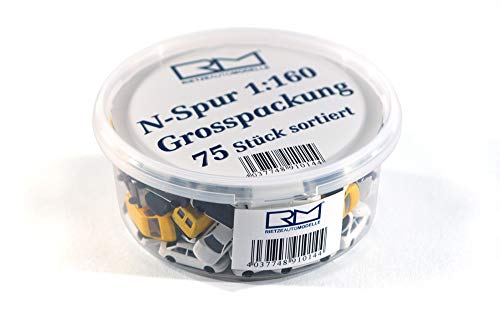 Rietze N-Lane Pack Of 75 Models, Sorted Net/Net scale 1:160 N