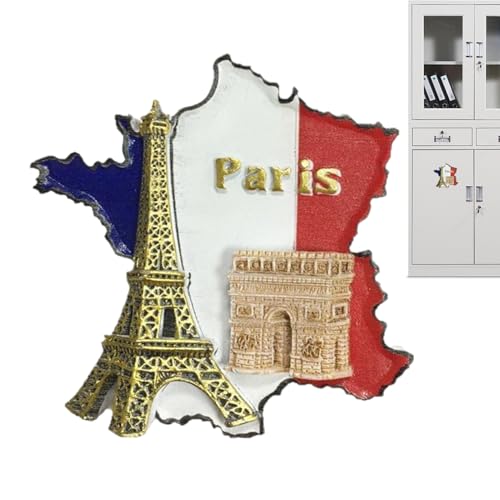 Imanes para,Imanes Decorativos 3D Bandera Francia para Frigorífico | Decoración del Hogar Coleccionable De Recuerdo para Estreno De Casa, Vacaciones, Cumpleaños, Dormitorio, Estudio