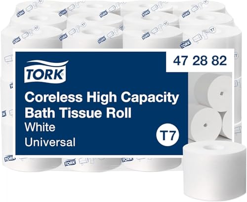 Tork Coreless High-Capacity Toilet Paper Roll White T7 Universal 2-ply 36 x 1100 sheets 472882