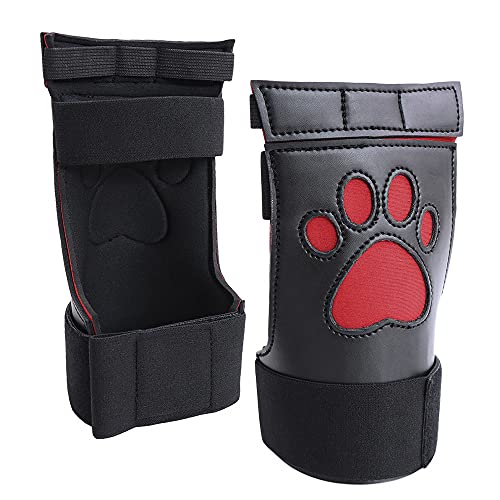ALMYMM Petplay BDSM Fesseln Sex Hunde Handschuhe,Bondage Erotik Fist Handschuhe für SM Fessel Sexspielzeug Beide Extrem Hundepfoten für Paare, Hund Bondagehandschuh für Dog Play Cosplay Sklave