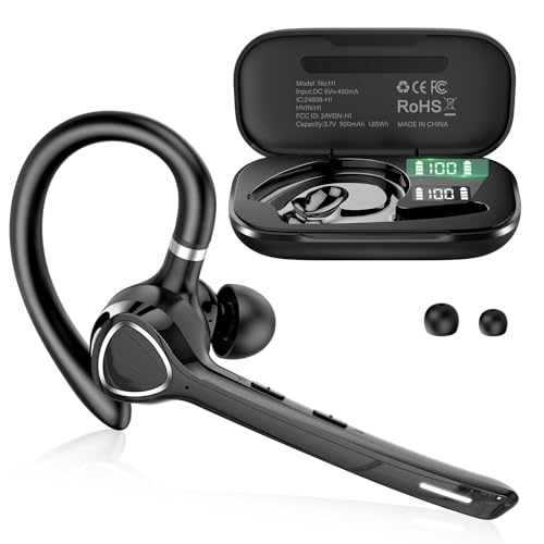 Bluetooth Headset with APTX HD Audio, Wireless Hands-Free...