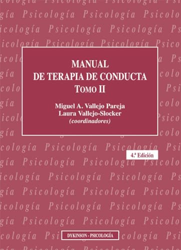 Manual de erapia de conducta II (Manual de Terapia de Conducta)