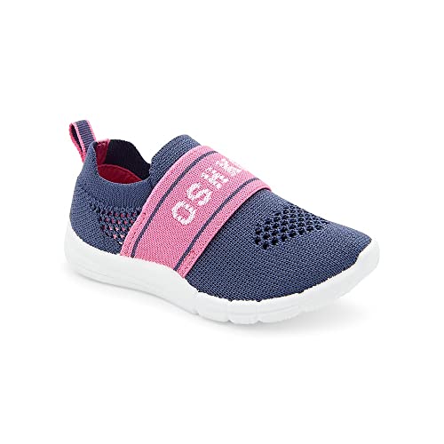 Oshkosh B'gosh Girls Powell Sneaker, Navy/Pink, 8 Toddler #TOP7