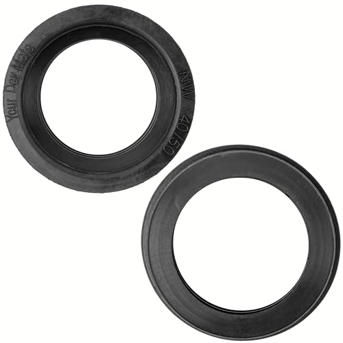 Siphon Gummimanschette, 1 Stück, aus Gummi, NW 40/50, Dichtung für DN50 HT Abflussrohr Innen Ø 50 mm und 1 ½ Siphon Rohr außen Ø 40 mm, Gumminippel mit Ø 55 mm Anschlag, 25 mm lange Siphondichtung