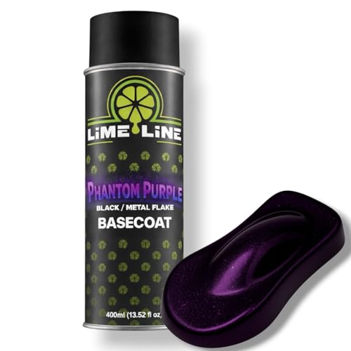 LiME LiNE Shadow Line Basecoat Aerosol Spray Paint Professional Automotive Spray Paint Color Shift Black to Metallic Finish Requires 2K Clearcoat Topcoat (Phantom Purple Spray Paint)