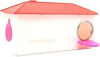 balacoo Parrot Nesting Box Outdoor Plastic Bird Sleep House Cage for Cockatiel Bird Parrot (Random Color)