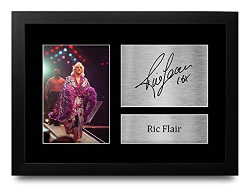 Photo Autographe Signée Ric Flair A4 Encadré HWC Trading FR pour Fan